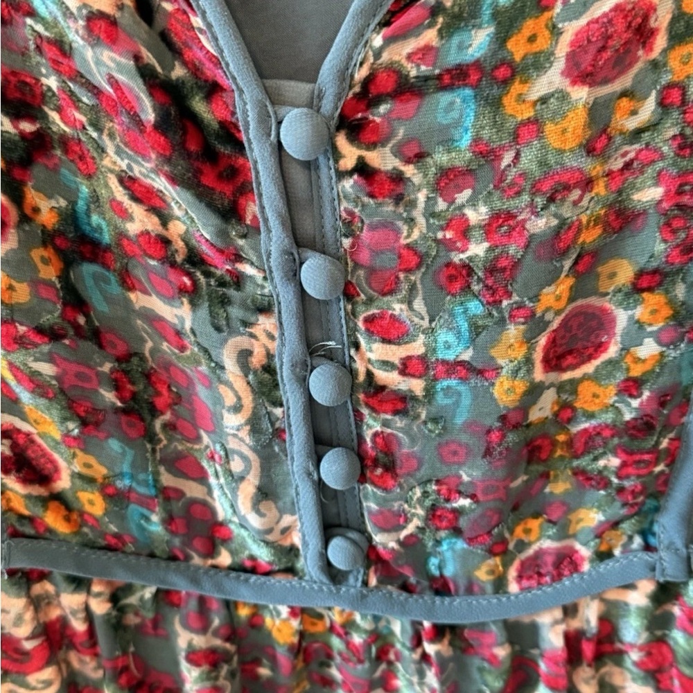Floreat Multicolor Long Sleeve Dress